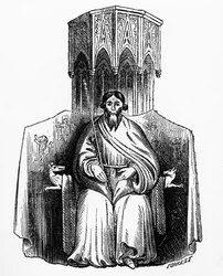 Owen Glendower (1359-1416) von seinem Siegel, graviert in der 